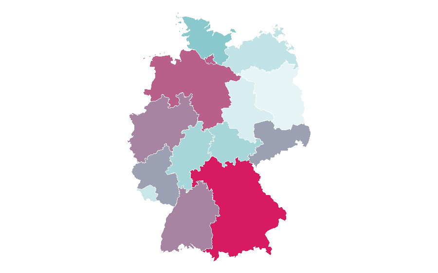 Affinity by region — Bachelor party, Germany