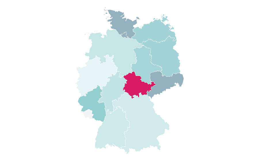 Affinity by region — Backcountry snowboarding, Germany