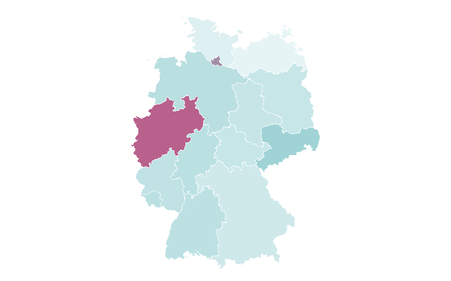 Affinité par région — BackWerk, Allemagne