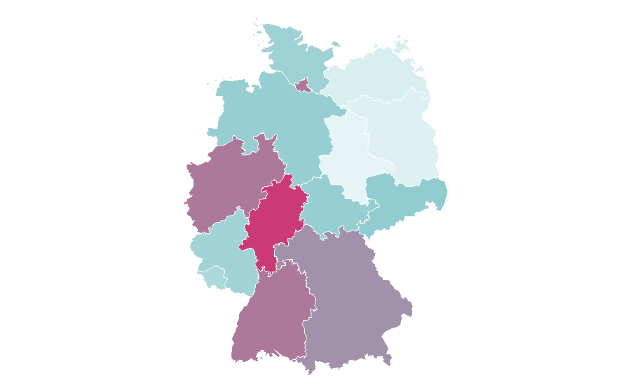 Affinity by region — Baghdad, Germany