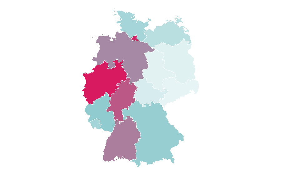 Affinity by region — Bağlama, Germany