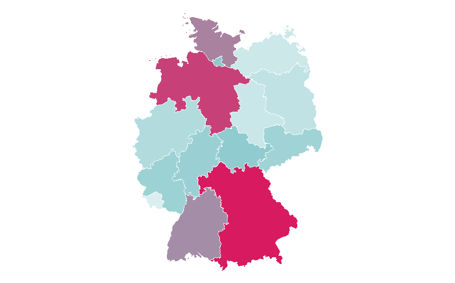 Affinity by region — Ball gown, Germany