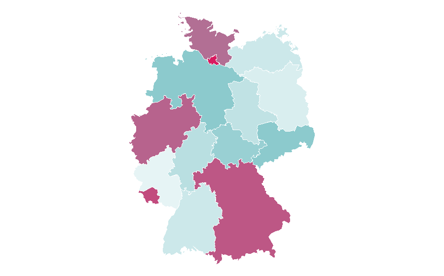 Affinity by region — Bam Margera, Germany