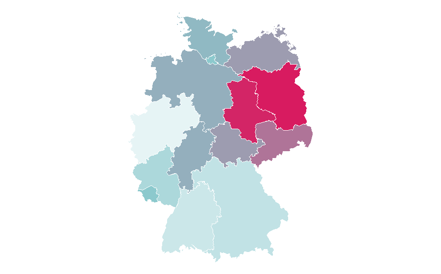 Affinity by region — Bank account, Germany