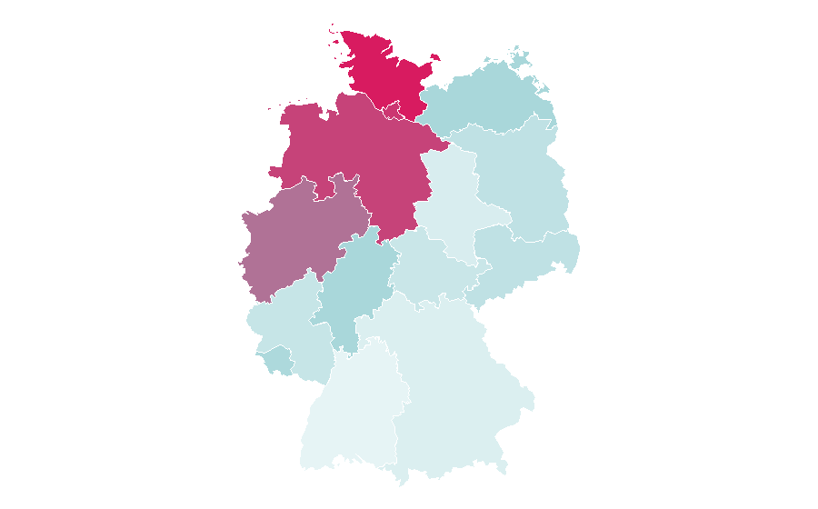 Affinity by region — Barry White, Germany