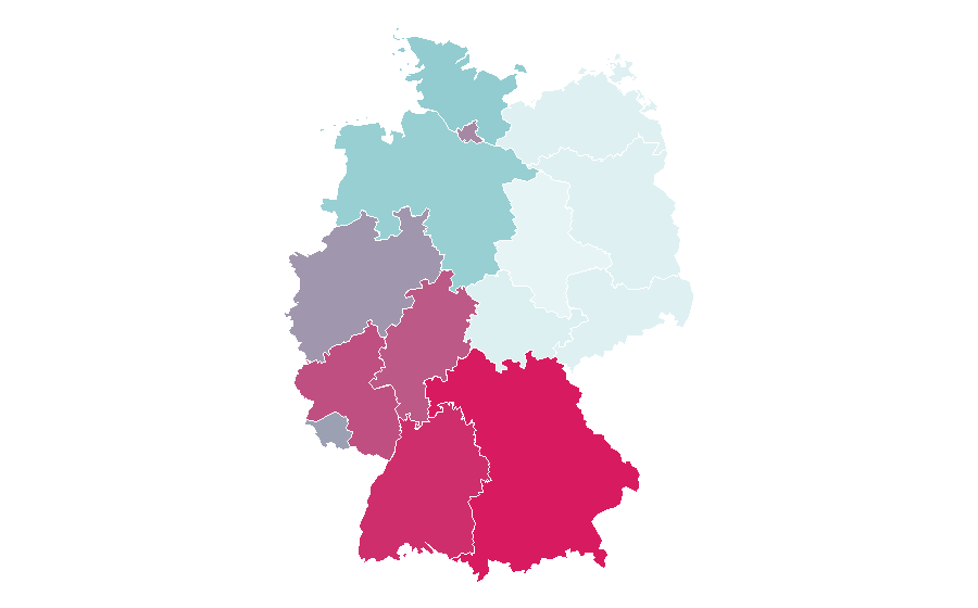 Affinity by region — Baseball cap, Germany