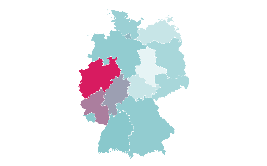 Affinity by region — Bass (fish), Germany