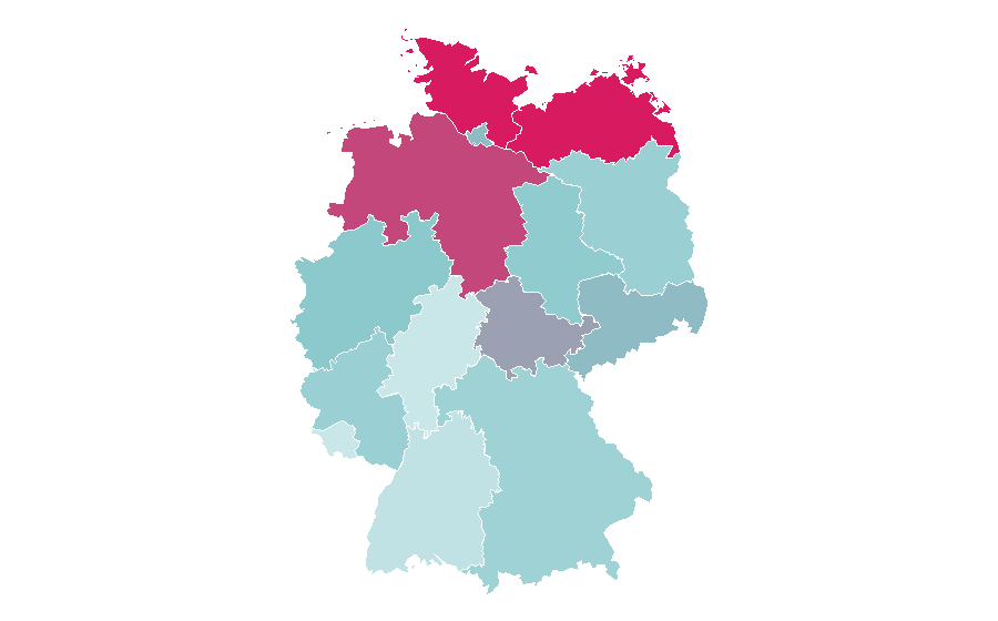 Affinity by region — Batter (cooking), Germany