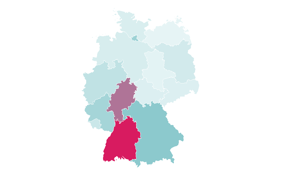 Afinidad por región — Battery (electricity), Alemania