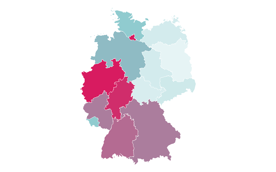 Afinidad por región — BB cream, Alemania
