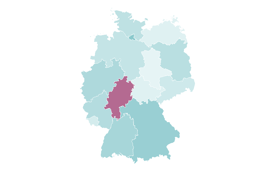 Affinity by region — BBC, Germany