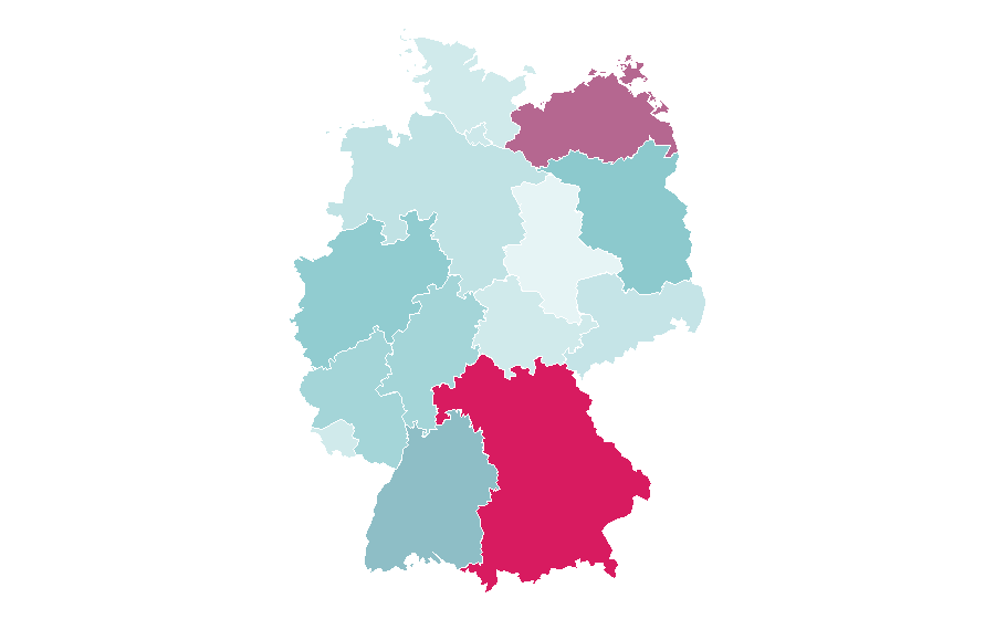 Affinity by region — Beach Party, Germany