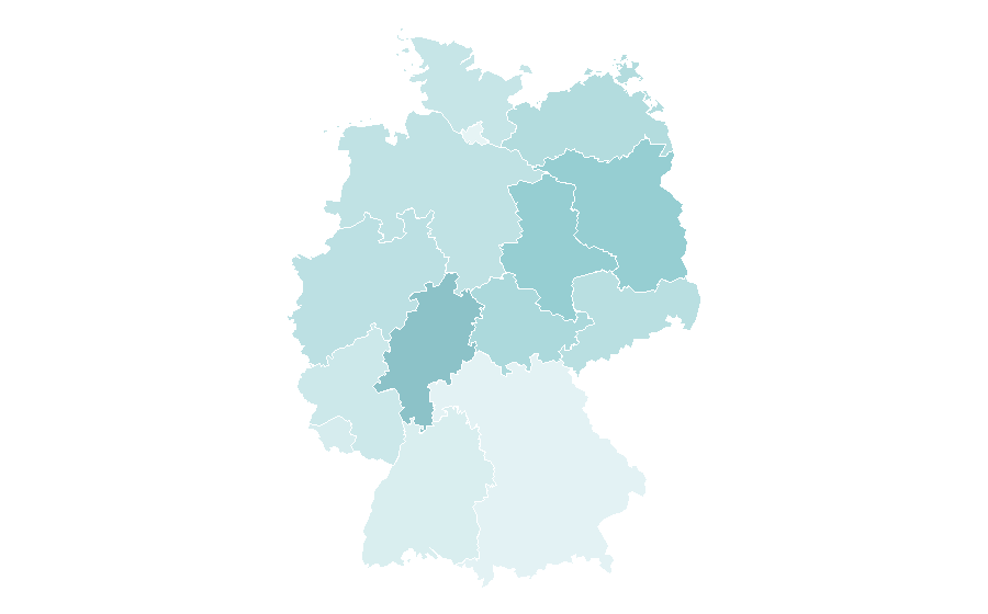Affinity by region — Beast (South Korean band), Germany