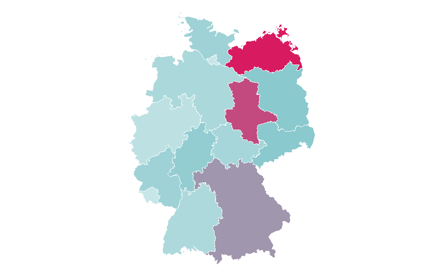 Affinity by region — Beate Uhse, Germany
