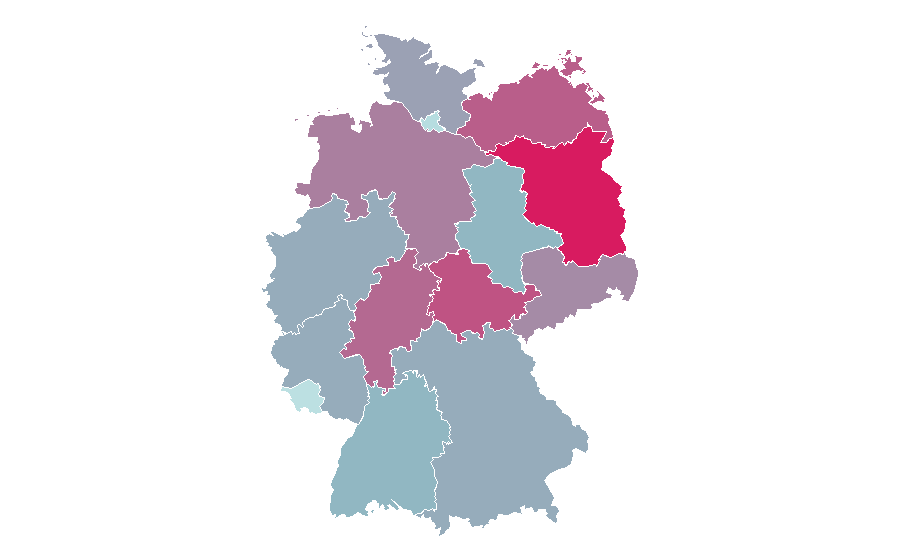 Affinity by region — Becky Hill, Germany