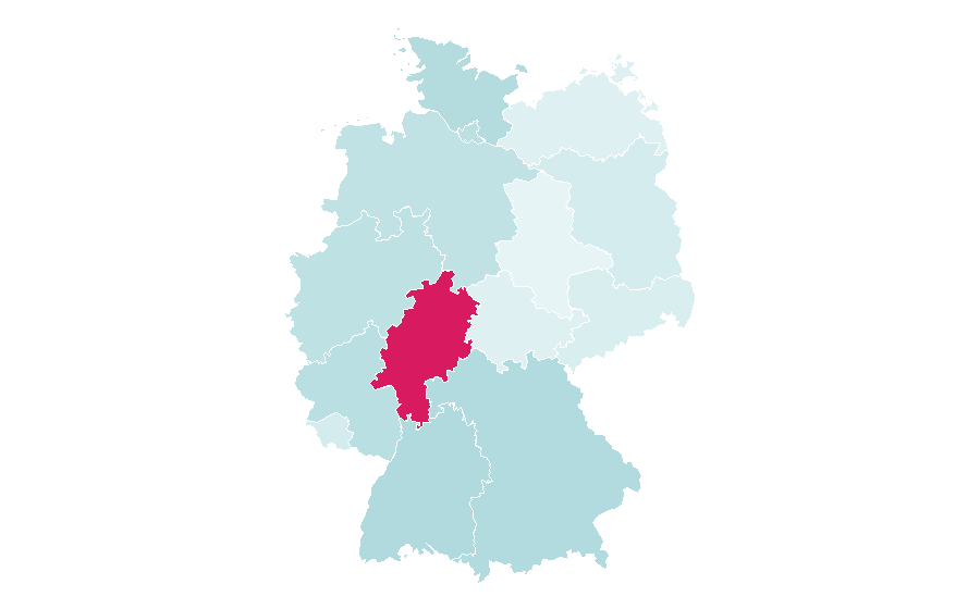 Affinity by region — Bed and breakfast, Germany