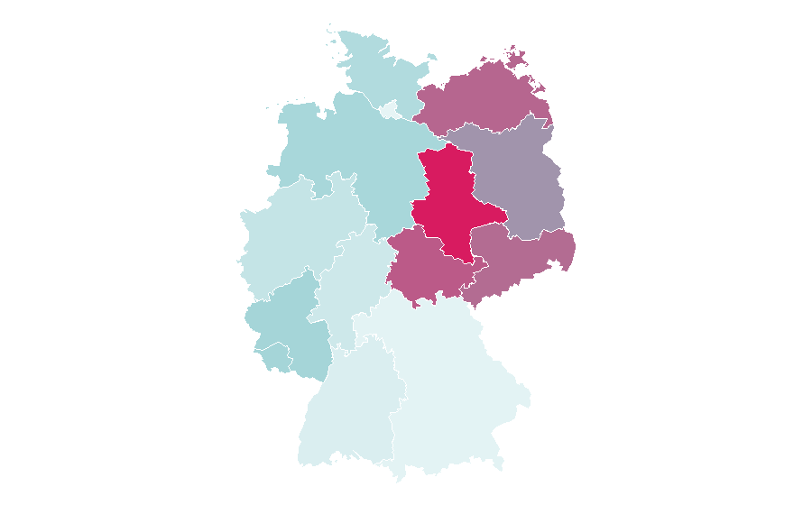 Affinity by region — Bee Gees, Germany