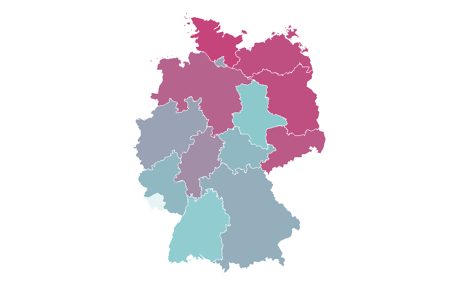 Affinity by region — Belarus, Germany
