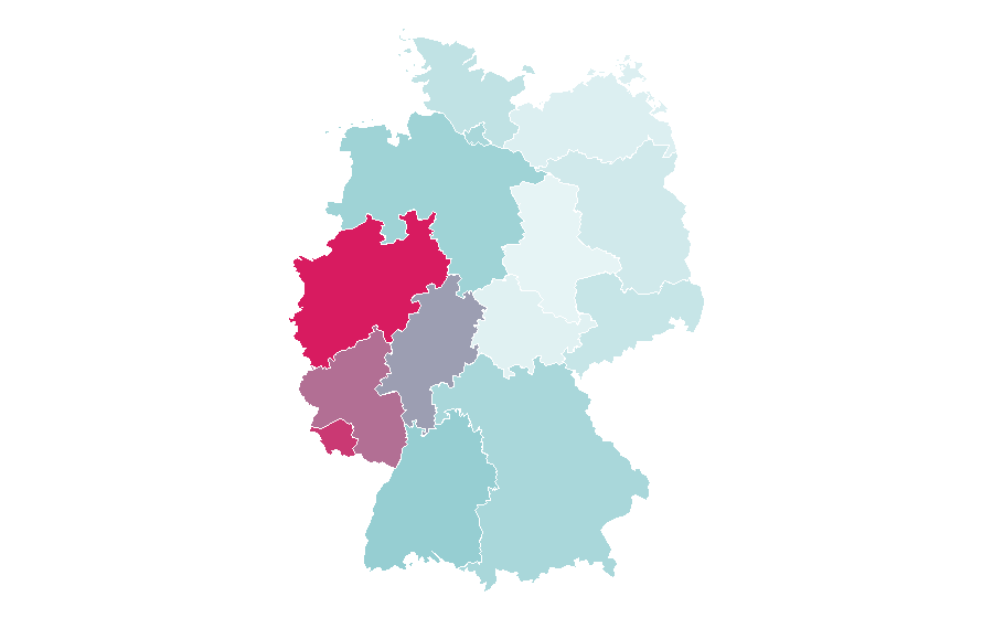 Affinité par région — Belgium, Allemagne