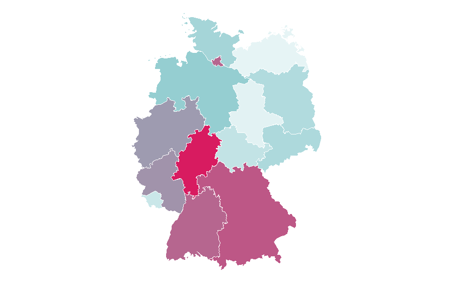 Affinity by region — Belize, Germany