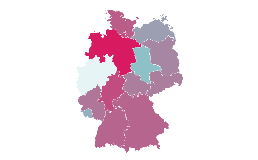 Affinity by region — Belt (clothing), Germany