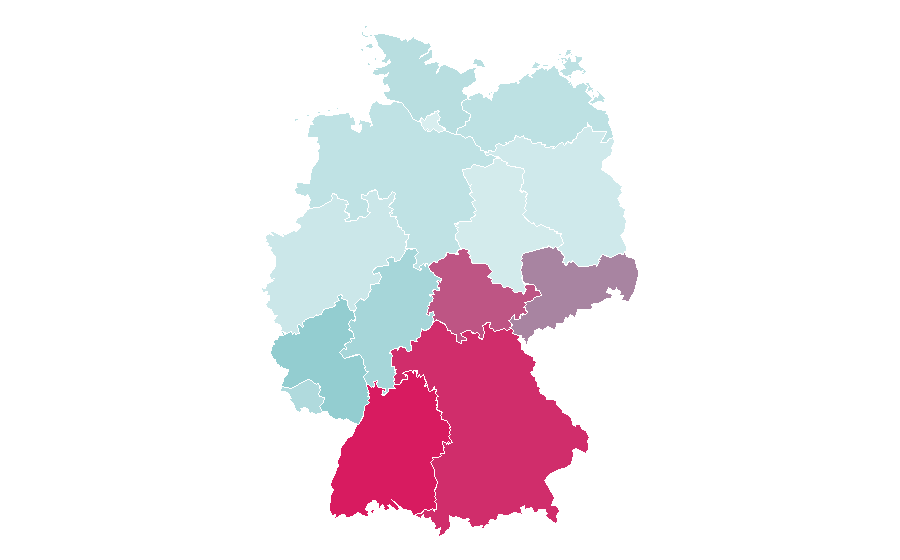 Affinité par région — Bergfreunde, Allemagne
