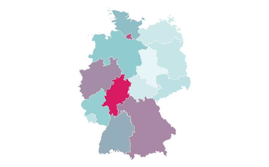 Affinity by region — Bermuda, Germany