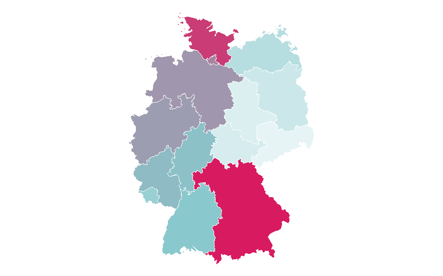 Affinity by region — Bernhard Langer, Germany