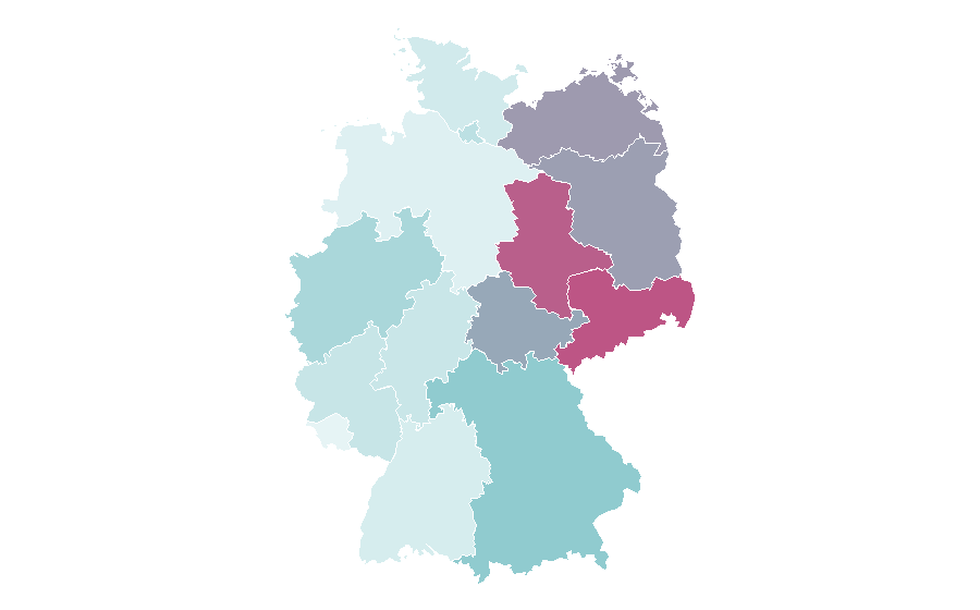 Affinity by region — Bertolt Brecht, Germany