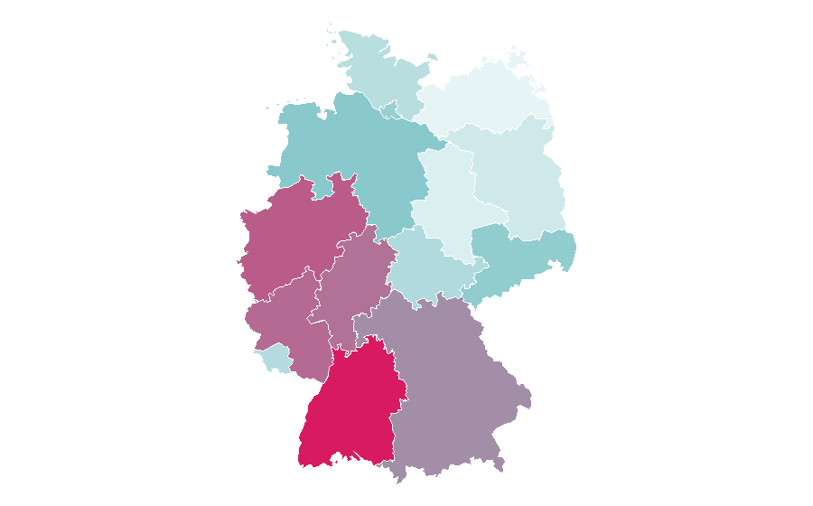 Affinity by region — Bethlehem, Germany