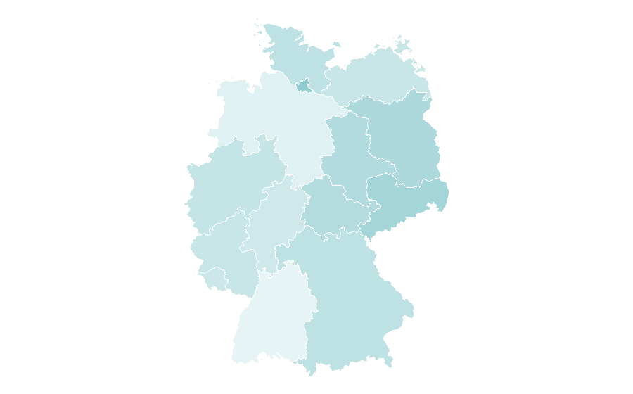 Affinity by region — Bette Davis, Germany