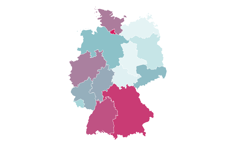 Affinity by region — Bianca Zapatka, Germany