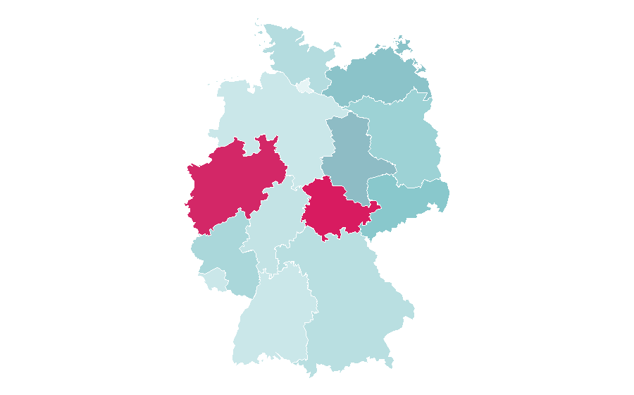Affinity by region — Biathlon auf Schalke, Germany