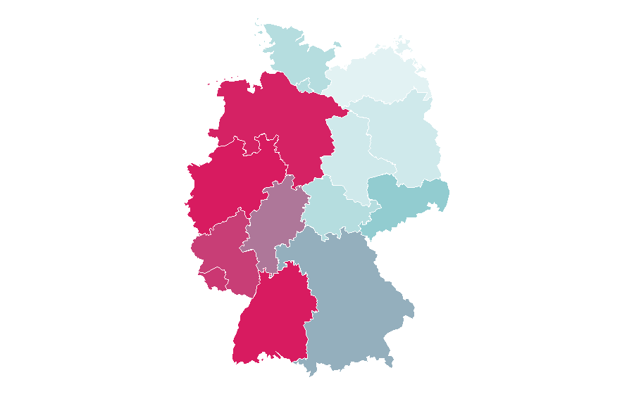 Affinità per regione — Bible, Germania