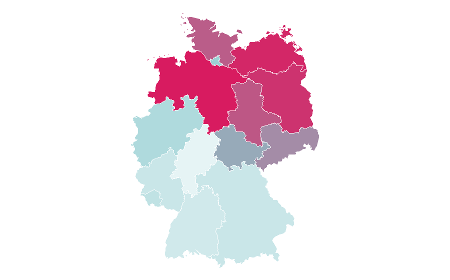 Affinity by region — Bicycle handlebar, Germany