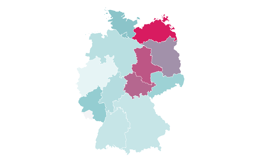 Affinity by region — Bicycle suspension, Germany