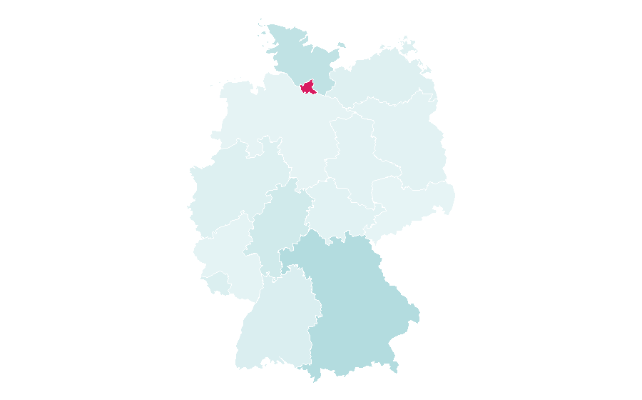 Affinity by region — Bikram Yoga, Germany