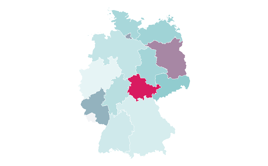 Affinity by region — Bilingual education, Germany