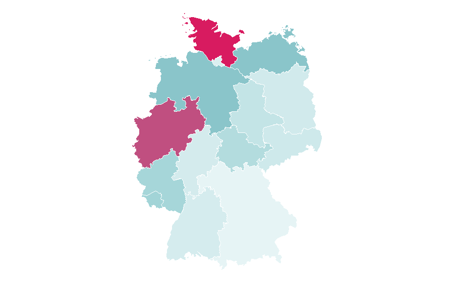 Affinity by region — Bingo Blitz, Germany