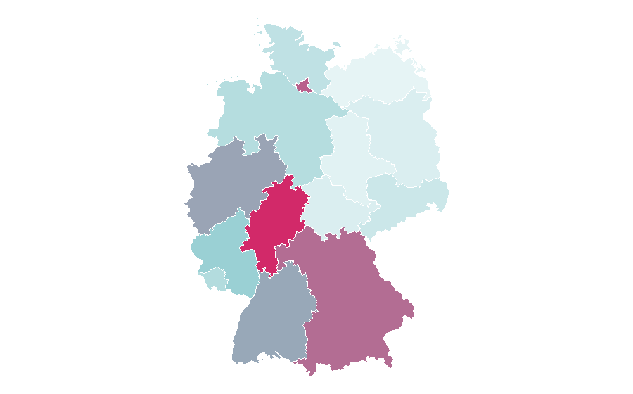 Affinity by region — Bioderma, Germany