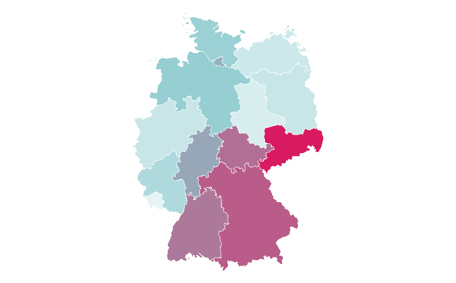 Affinity by region — Biofeedback, Germany