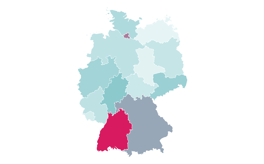 Affinity by region — Biohackers, Germany