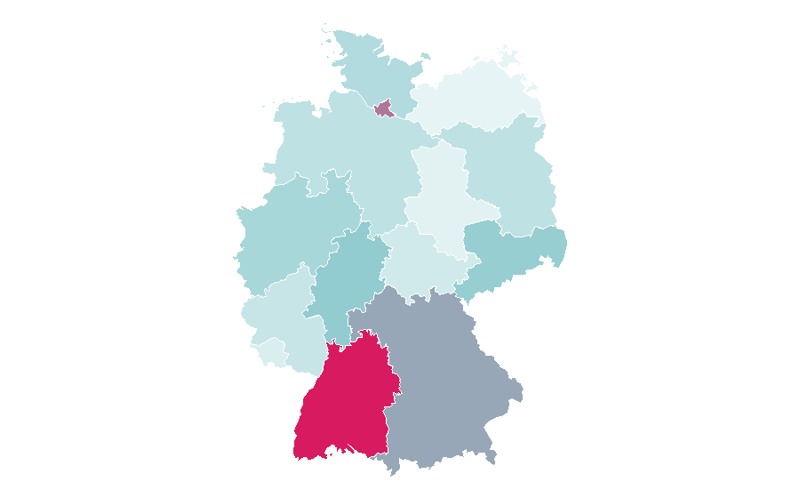 Affinity by region — Biohacking, Germany