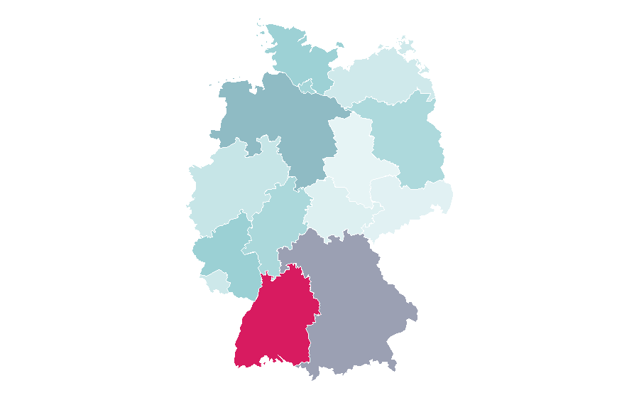 Affinity by region — Bioland, Germany