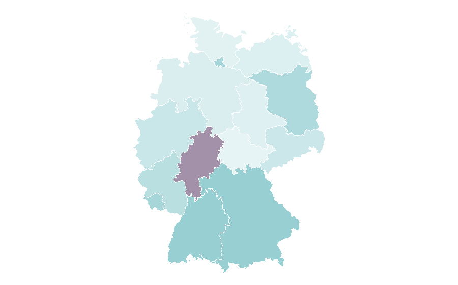 Affinity by region — Biotechnology, Germany