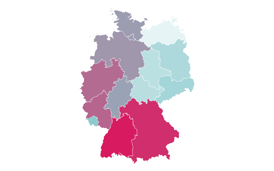 Affinity by region — Birthday cake, Germany