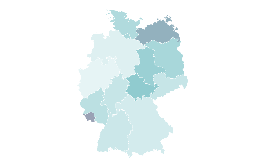 Affinity by region — Black and White Photography, Germany