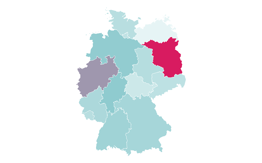 Affinity by region — Blackjack, Germany