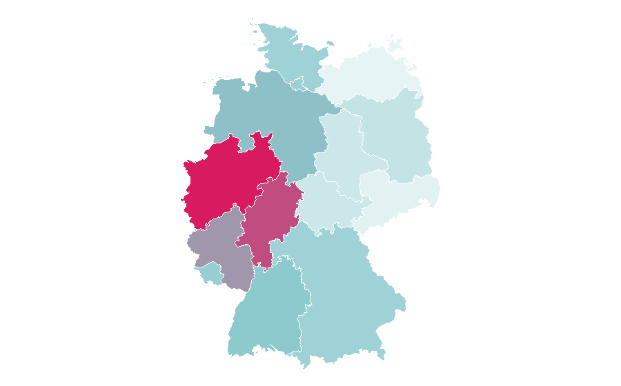 Affinity by region — Bleached, Germany