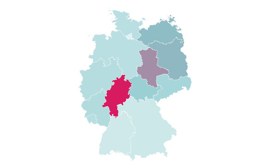 Affinity by region — Blended (film), Germany
